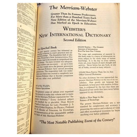 1956 Webster's New International Dictionary - Picture 11 of 13
